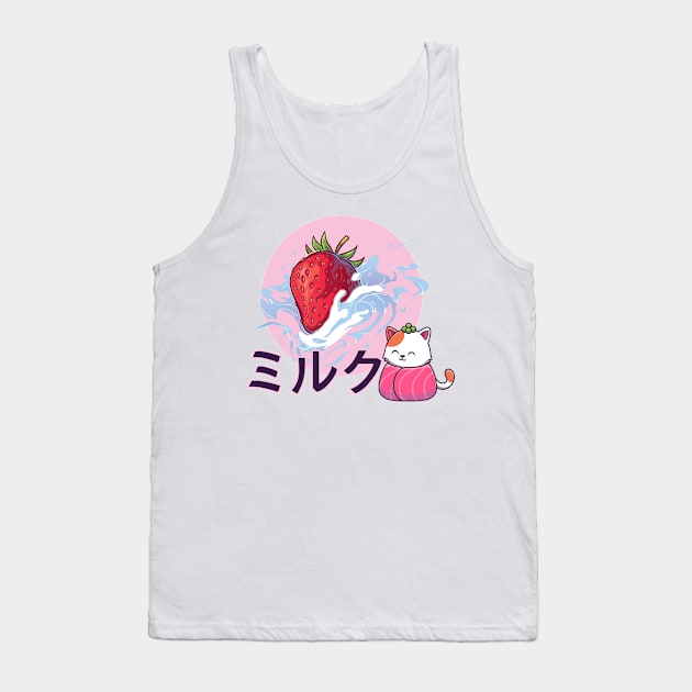 Japanese strawberry milk Tank Top by Davinci777